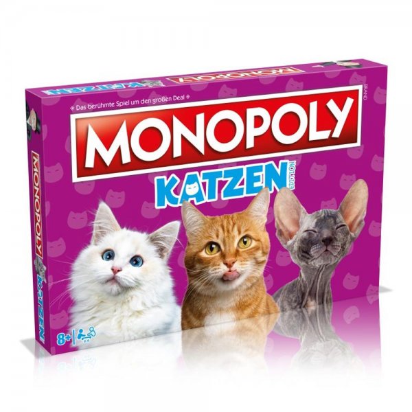 Winning Moves Monopoly Katzen Gesellschaftsspiel Brettspiel ab 8 Jahre