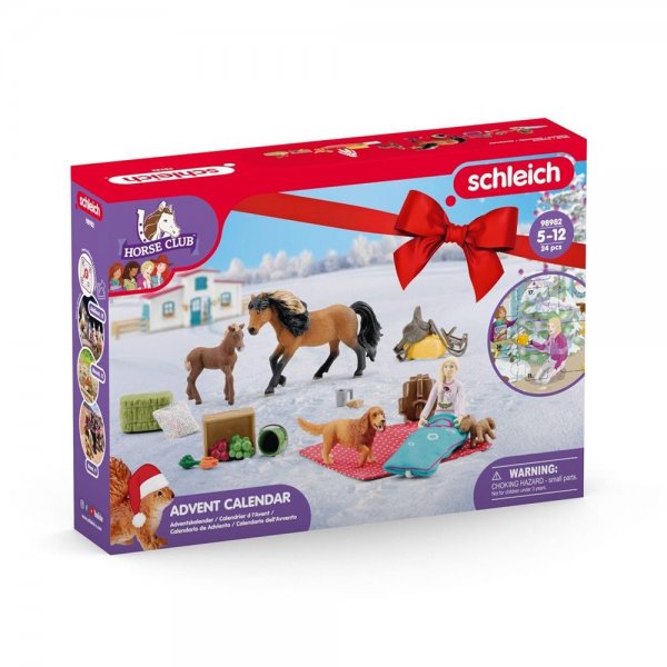 Schleich Horse Club Adventskalender 2023 mit Spielfiguren Pferde Pony für Kinder ab 5 Jahren
