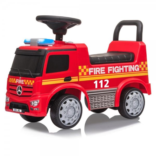 Jamara Rutscher Mercedes-Benz Antos Feuerwehr LED Sirene Rutschauto Kinderfahrzeug