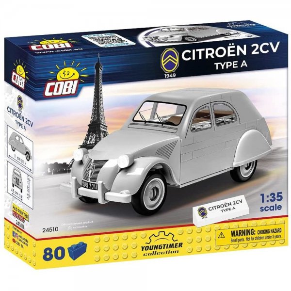 COBI Youngtimer Collection 24510 - Citroën 2CV Type A 1949 Bausatz Spielset Fahrzeug Konstruktionsspielzeug Klemmbausteine kompatibel