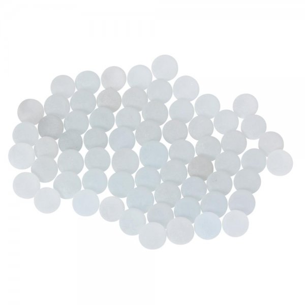 Bartl Murmeln Frost 300 Stück 14 mm Weiß aus Glas Dekomurmeln
