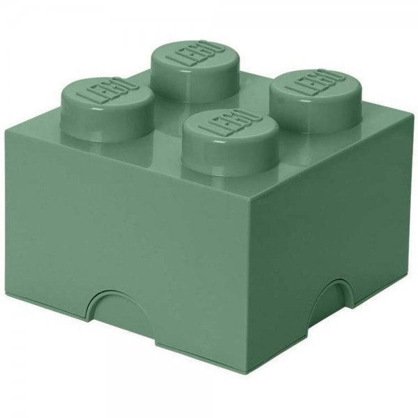 LEGO® Storage Brick 4 Sandgrün Aufbewahrungsbox mit 4 Noppen Baustein stapelbar