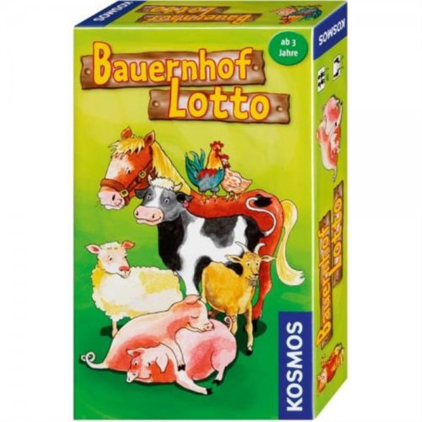 Kosmos 710835 - Bauernhof Lotto Brettspiel Gesellschaftsspiel Kinder NEU & OVP