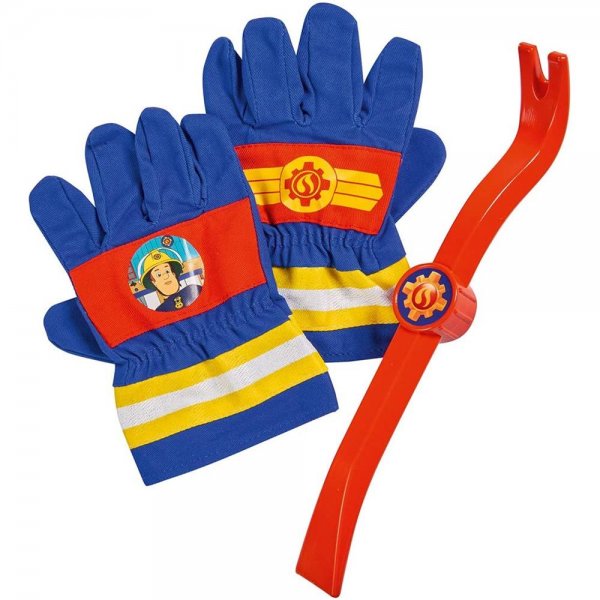 Simba Feuerwehrmann Sam Feuerwehr Handschuhe für Kinderhände Rollenspiel Verkleidung