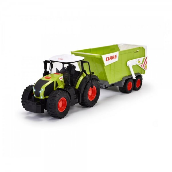 Dickie Toys - CLAAS Traktor mit Anhänger 64 cm - großer Spielzeug-Trecker mit Freilauf Licht & Sound