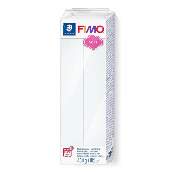 Staedtler FIMO soft weiß 454g Modelliermasse ofenhärtend Knetmasse Knete