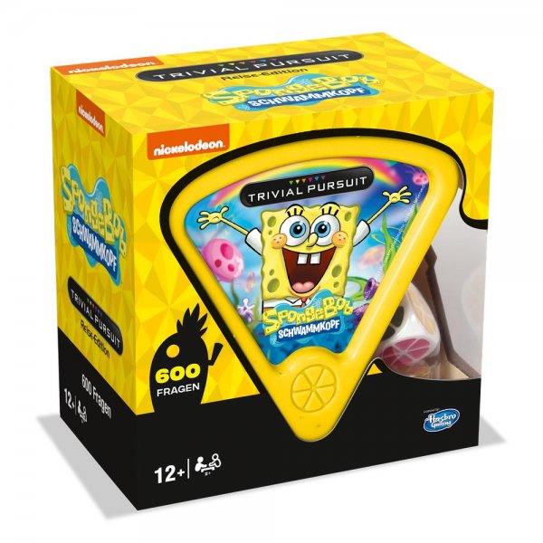 Winning Moves Trivial Pursuit Spongebob Quiz Spiel mit 600 Fragen für Kinder ab 12 Jahren