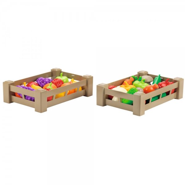 Ecoiffier Obstkiste oder Gemüsekiste Miniaturen für Kaufmannsladen Spielküche | 1 Stück