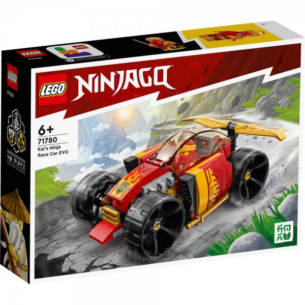 LEGO® NINJAGO® 71780 - Kais Ninja-Rennwagen EVO Spielset mit Auto und der Minifigur Kai ab 6 Jahren