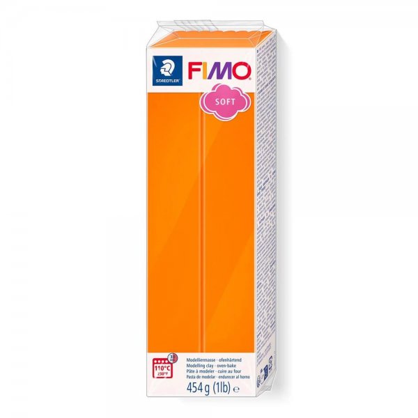 Staedtler FIMO soft mandarine 454g Modelliermasse ofenhärtend Knetmasse Knete