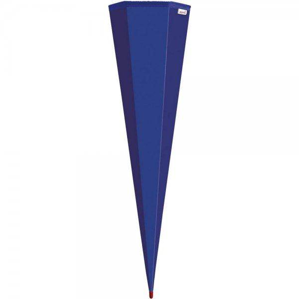 Roth Schultüte Rohling 85cm eckig Ultramarinblau ohne Verschluss Rot(h)-Spitze Zuckertüte