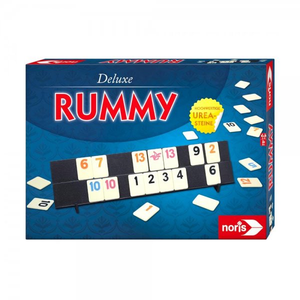 Noris Spiele Rummy Deluxe Set Spiel Zahlenspiel Familienspiel Gesellschaftsspiel