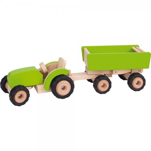 Goki 55941 - Traktor mit Anhänger, grün