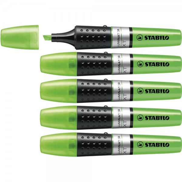 Textmarker - STABILO LUMINATOR - 5er Pack - grün