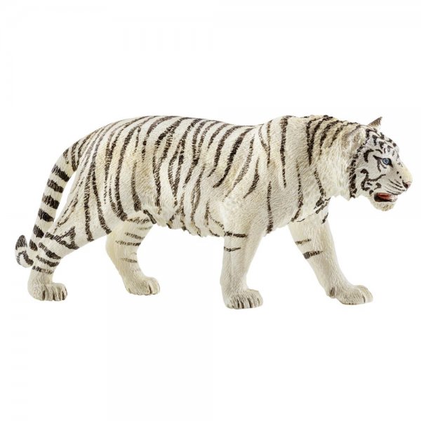 Schleich 14731 - Tiger, Tier Spielfigur, weiß Tierfigur Spielzeugfigur Spielzeug