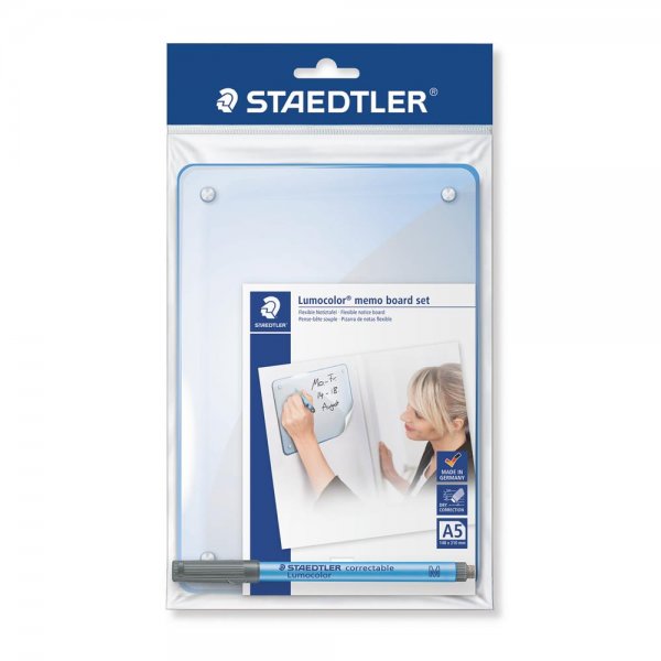 STAEDTLER Lumocolor memo board set 641 MB 1x memo board +Stift 305 +Stiftklemme