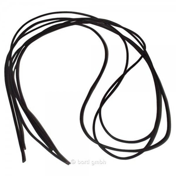BARTL Lederband Ziegenleder schwarz 1 m, Zum Basteln und Dekorieren, Armband