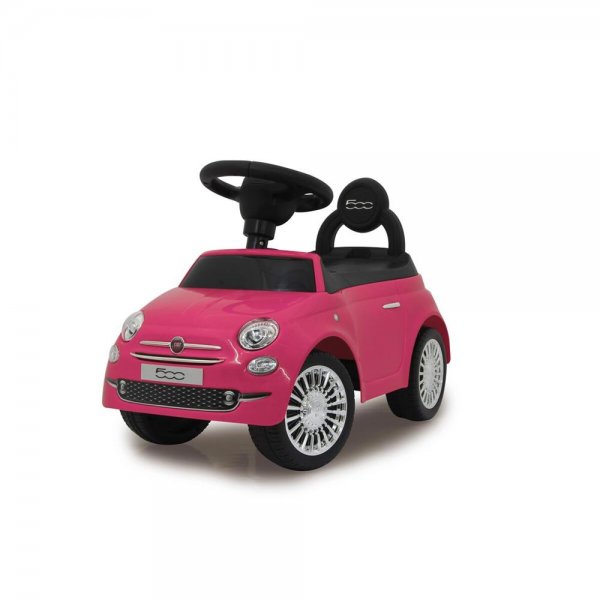 Jamara Rutscher Fiat 500 pink mit Kippschutz Sound Hupe Rutschfahrzeug Rutschauto Kinderauto