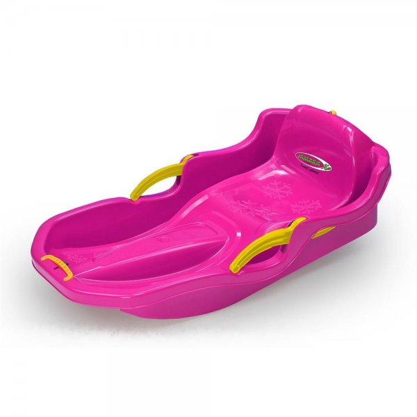 Jamara Snow Play Bob Comfort mit Bremse 80 cm Pink Kunststoff Kinderschlitten