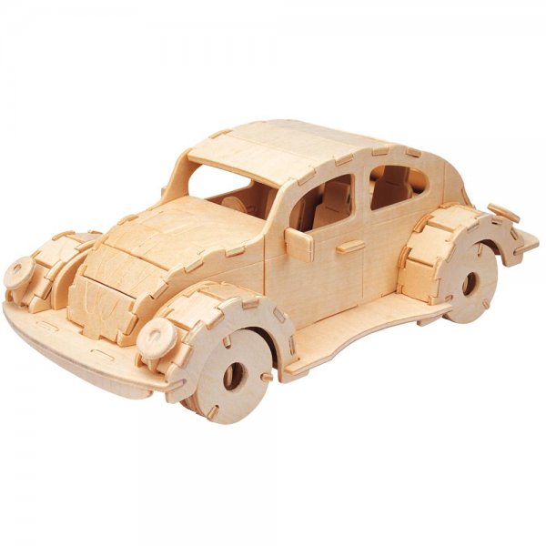 Bartl Gepetto`s 3D-Holzpuzzle Auto Fahrzeug Steckpuzzle Bausatz Basteln mit Holz