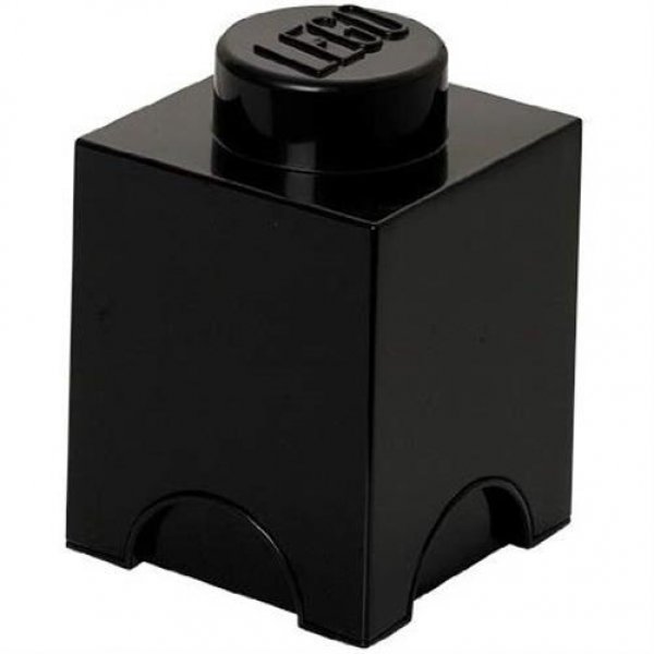 LEGO® Storage Brick 1 Schwarz Aufbewahrungsbox mit 1 Noppe Baustein stapelbar