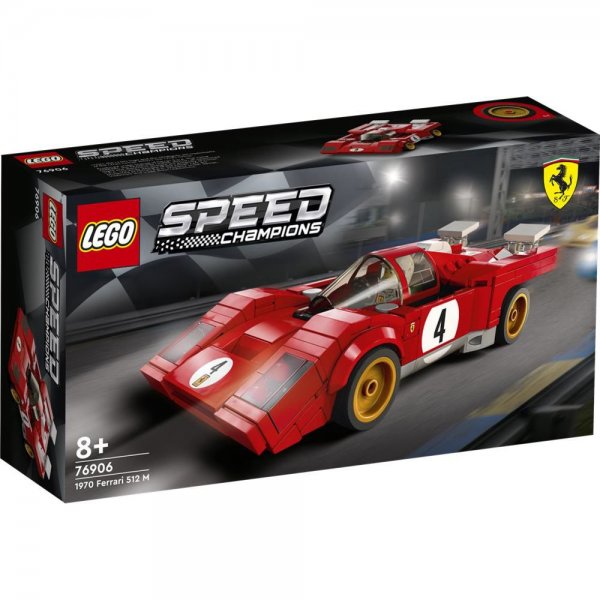 LEGO® Speed Champions 76906 - 1970 Ferrari 512 M Bausatz für Modellauto Spielzeug-Auto Rennwagen