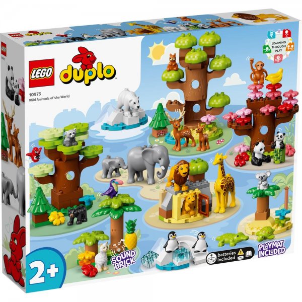 LEGO® DUPLO® 10975 - Wilde Tiere der Welt Bauspielzeug Spielset mit Tieren
