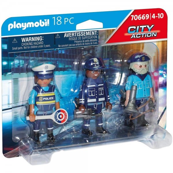 PLAYMOBIL City Action 70669 Figurenset Polizei Für Kinder von 4 - 10 Jahre