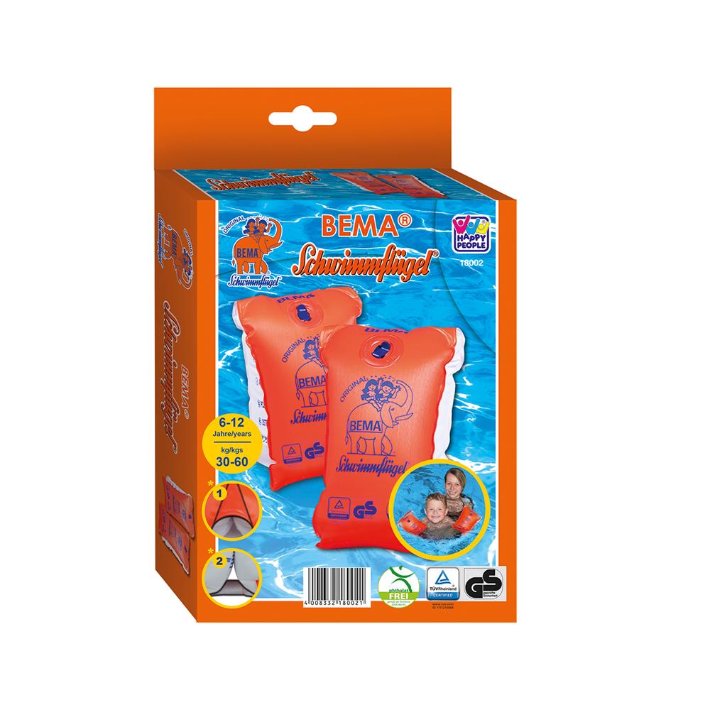 BEMA® Schwimmflügel WFF orange Größe 1 15x20,5 cm 6 bis 12 Jahre Schwimmhilfe 