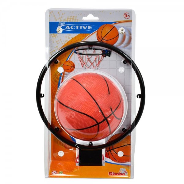 SIMBA 107400675 - Basketballkorb Mini für Kinderzimmer Sport Ball und Korb Set