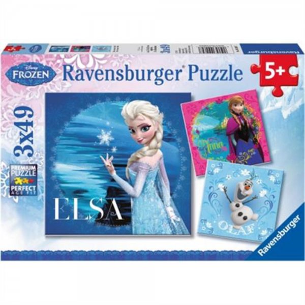 Ravensburger Elsa, Anna & Olaf 3 X 49 Teile Puzzle Frozen