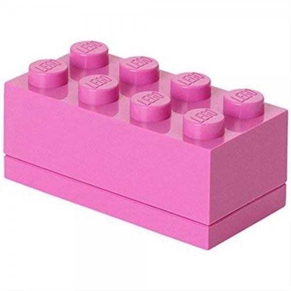 LEGO® Mini Box 8 Pink Lunchbox Snackbox Aufbewahrungsbox mit 8 Noppen Baustein