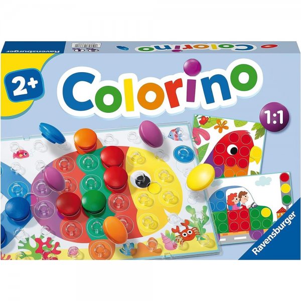 Ravensburger Colorino Kinderspiel zum Farbenlernen Mosaik Steckspiel ab 2 Jahren