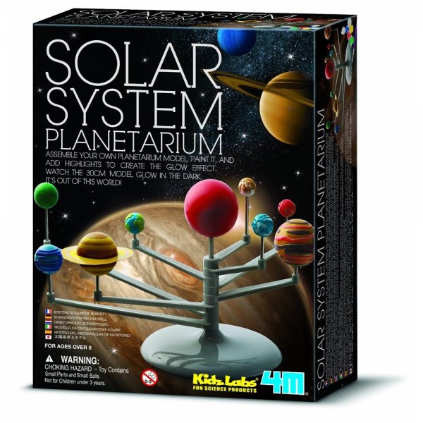 BARTL 110329 - Solar System Planetarium Model Leuchtend Sonnensystem Bemalen NEU