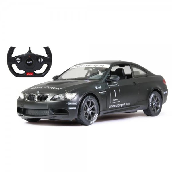 Jamara BMW M3 Sport 1:14 schwarz 2,4GHz Ferngesteuertes Auto mit LED Fahrlicht