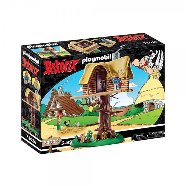 Playmobil Asterix Troubadix mit Baumhaus, 96 Teile, für Kinder ab 5 Jahren