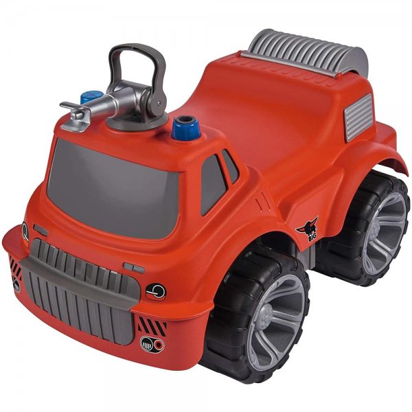 BIG-Power-Worker Maxi Firetruck, großes Spielzeug Auto mit Wasserspritze, Reifen Softmaterial rot