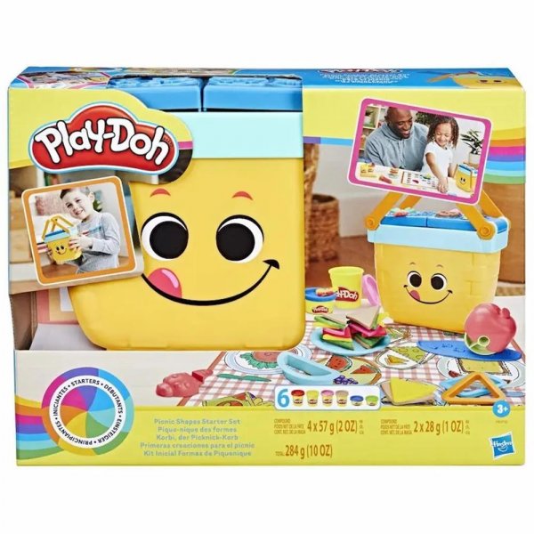 Hasbro Play-Doh Korbi der Picknick-Korb Spielset mit Knete Ausstechform Stempel