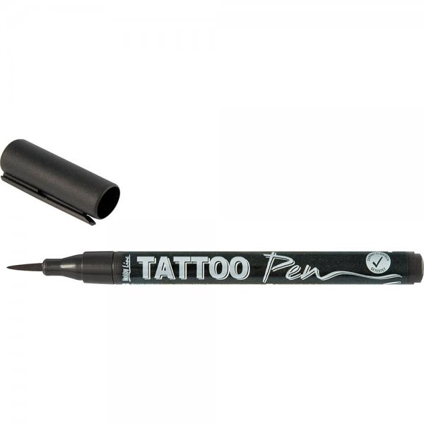 Kreul 62105 Hobby Line Tattoo Pen 0.5-3 mm schwarz Kosmetiktinte auf Wasserbasis