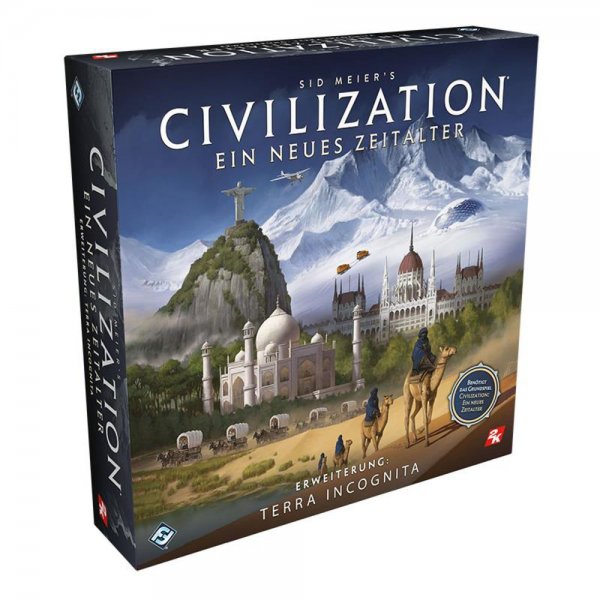 Asmodee Civilization Ein neues Zeitalter Terra Incognita Erweiterung Brettspiel Expertenspiel Strategiespiel ab 14 Jahre
