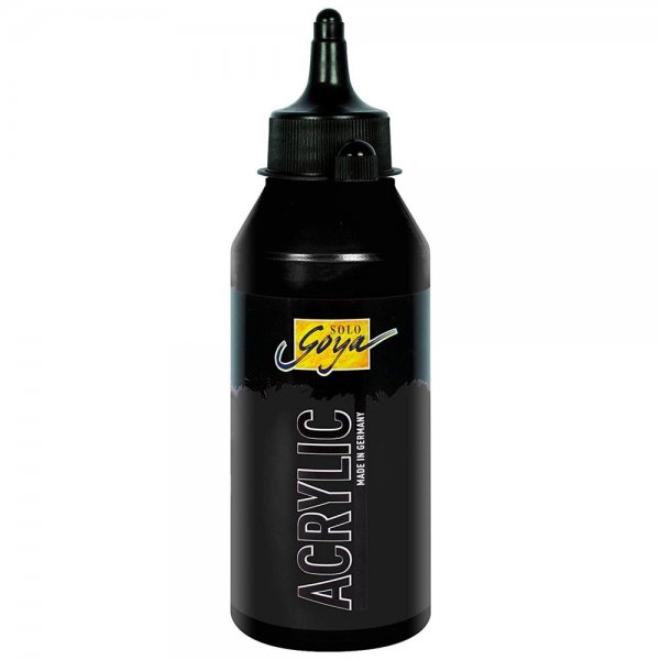 Kreul 84226 - SOLO GOYA Acrylic schwarz Flasche 250 ml