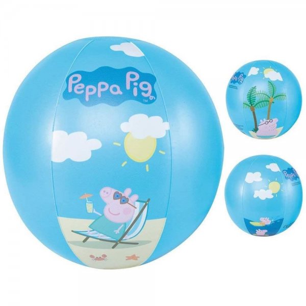 Happy People 16264 - Peppa Pig Wasserball 29 cm aufblasbarer Ball Strandball | 1 Stück