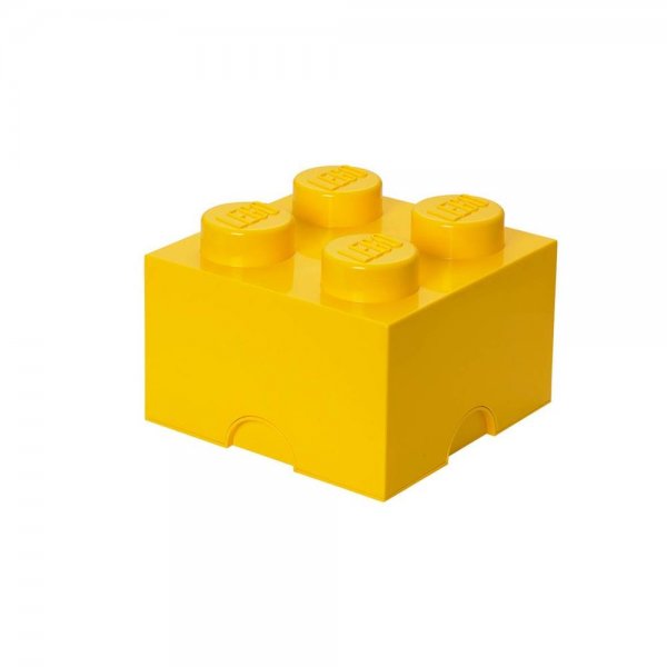 LEGO® Storage Brick 4 Gelb Aufbewahrungsbox mit 4 Noppen Baustein stapelbar