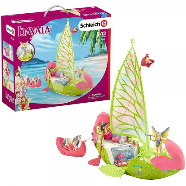 Schleich 42444 bayala Spielset - Seras magisches Blütenboot, Spielzeug ab 5 Jahren