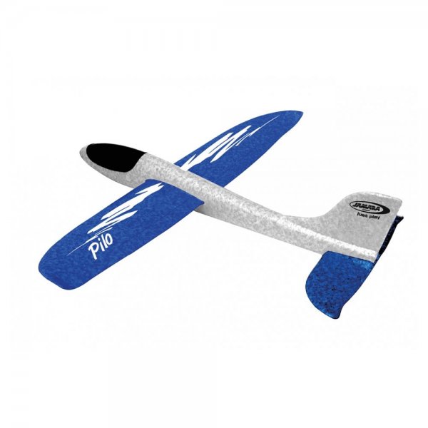 Jamara Pilo Flugzeug Schaumwurfgleiter EPP Blau/Weiß Gleitflugzeug Segelflieger Wurfflieger