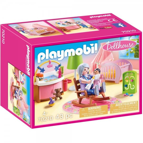 PLAYMOBIL Dollhouse 70210 Babyzimmer ab 4 Jahren Spielfiguren Set