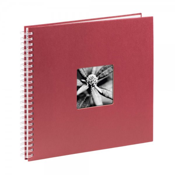 Hama Spiral-Album "Fine Art" 36 x 32 cm 50 weiße Seiten Rot Fotoalbum Scrap-Book