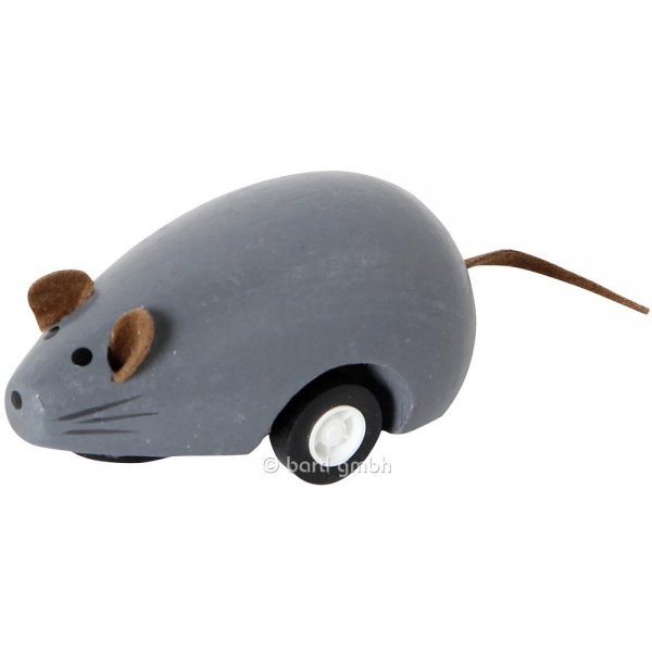 BARTL Rückzug-Maus, mit Rückzug-Motor, verschiedene Farben, 1 Stück, NEU & OVP