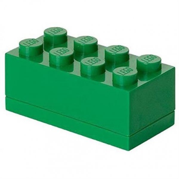 LEGO® Mini Box 8 Grün Lunchbox Snackbox Aufbewahrungsbox mit 8 Noppen Baustein