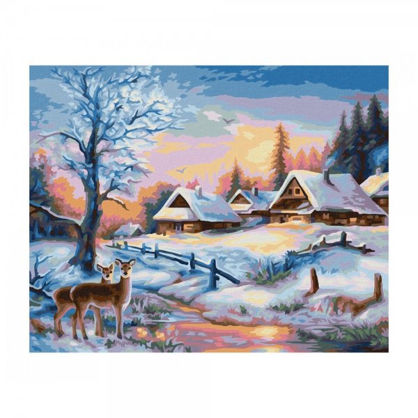 Schipper Malen nach Zahlen Winterlandschaft 24 x 30 cm Bilder malen für Erwachsene